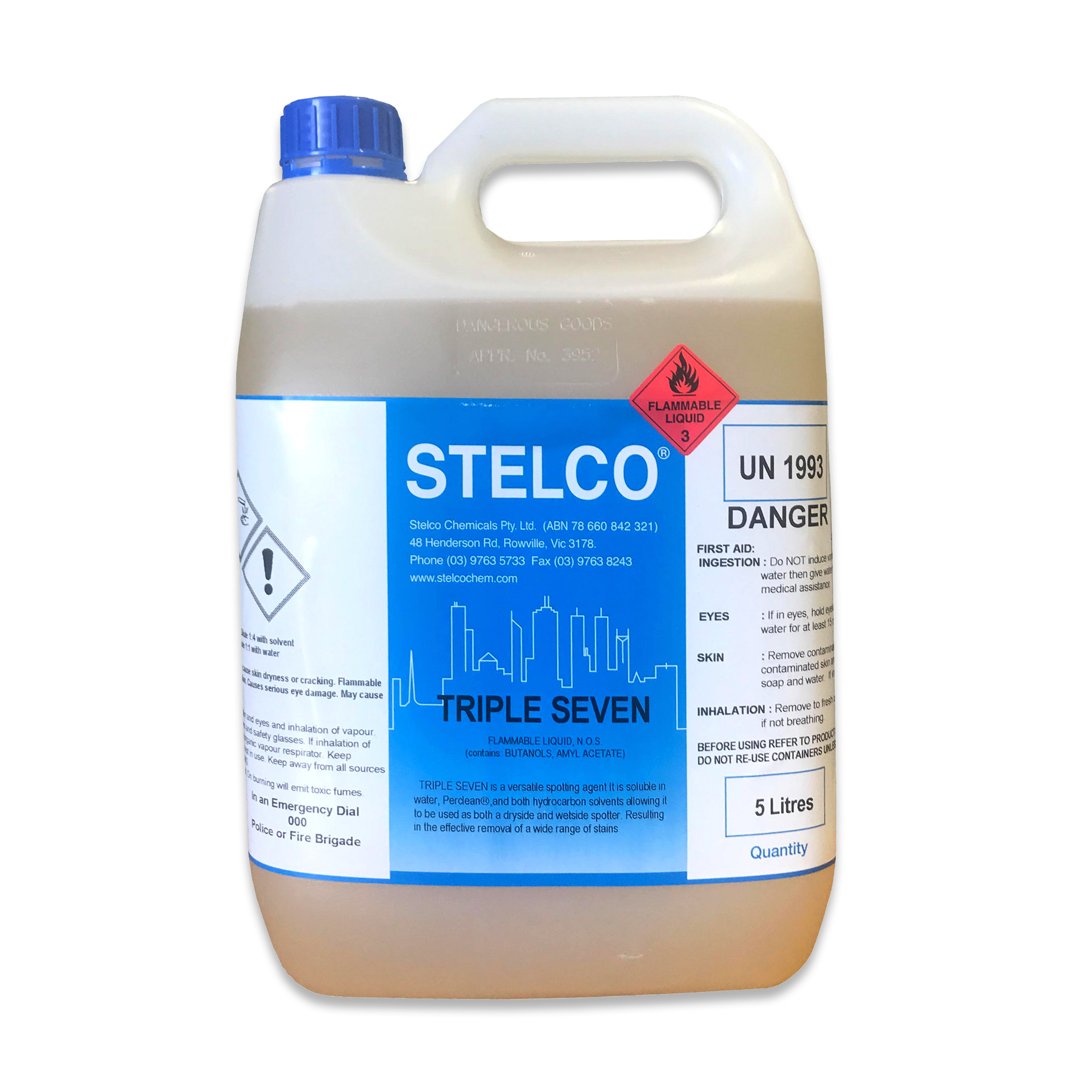 Triple Seven |  Pre-spotting Agents  | Stelco Chemicals International