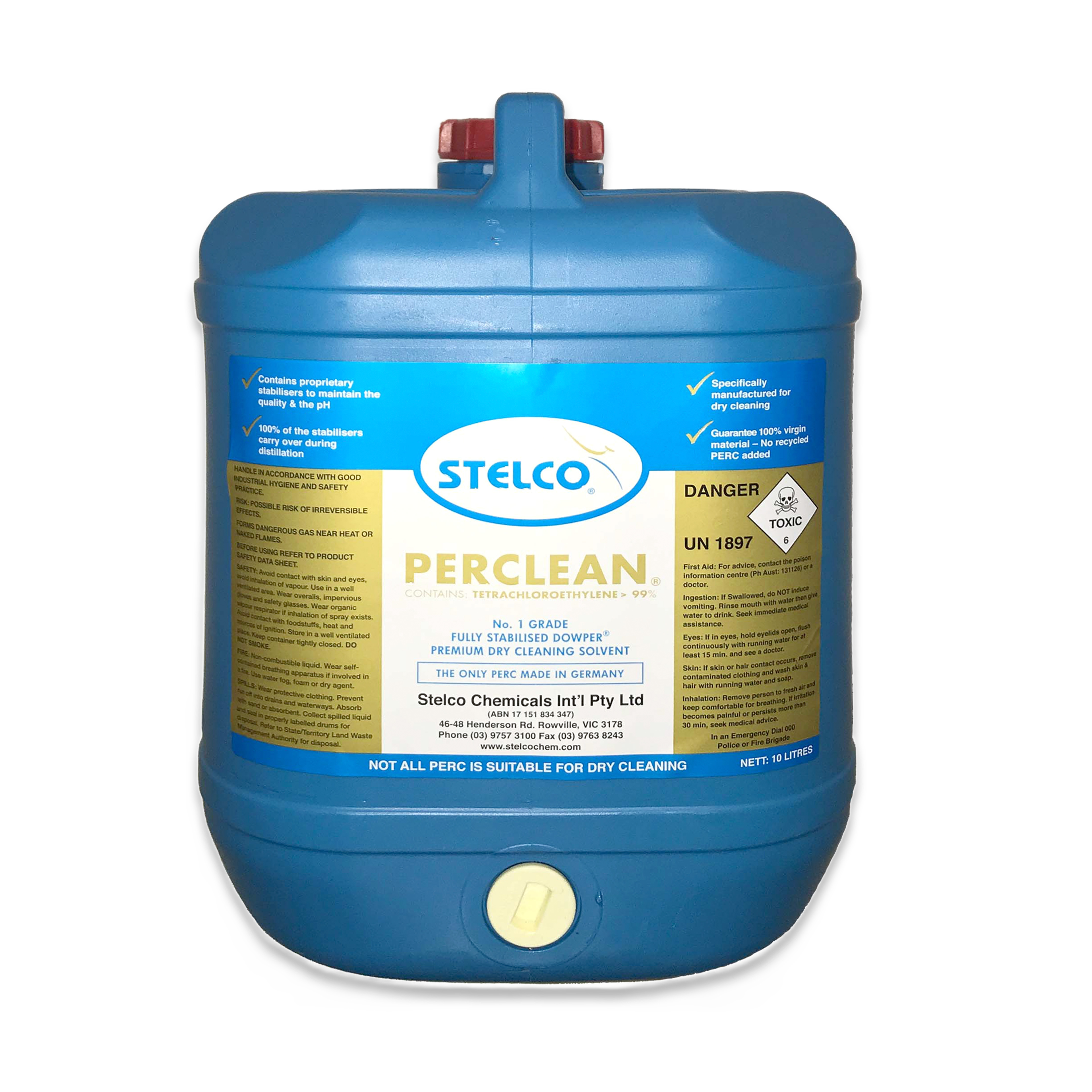 Perclean Gold Label | Solvents | Dry Cleaning | Stelco Chemicals International