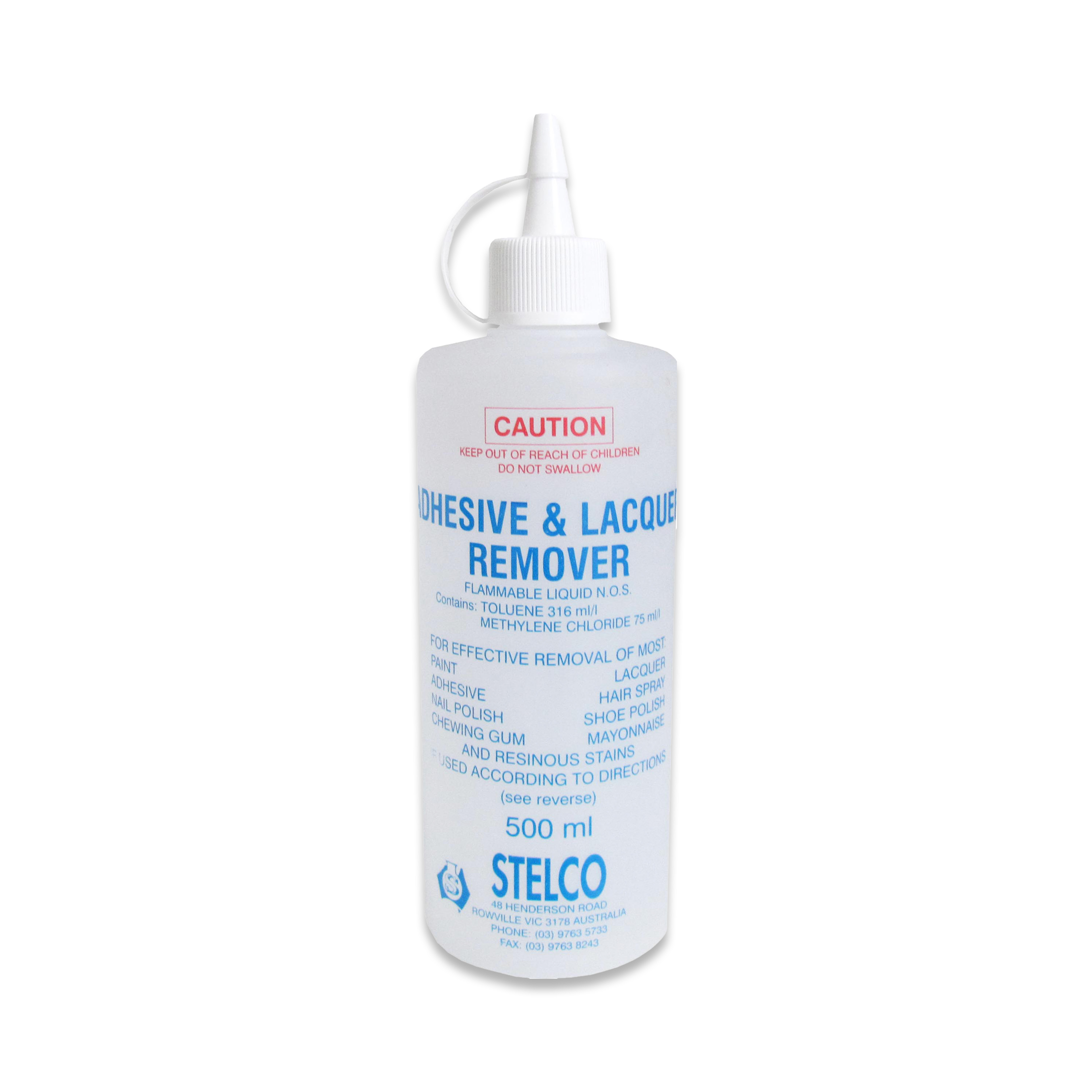 Adhesive & Lacquer Remover | Spotting Agents | Stelco Chemicals International