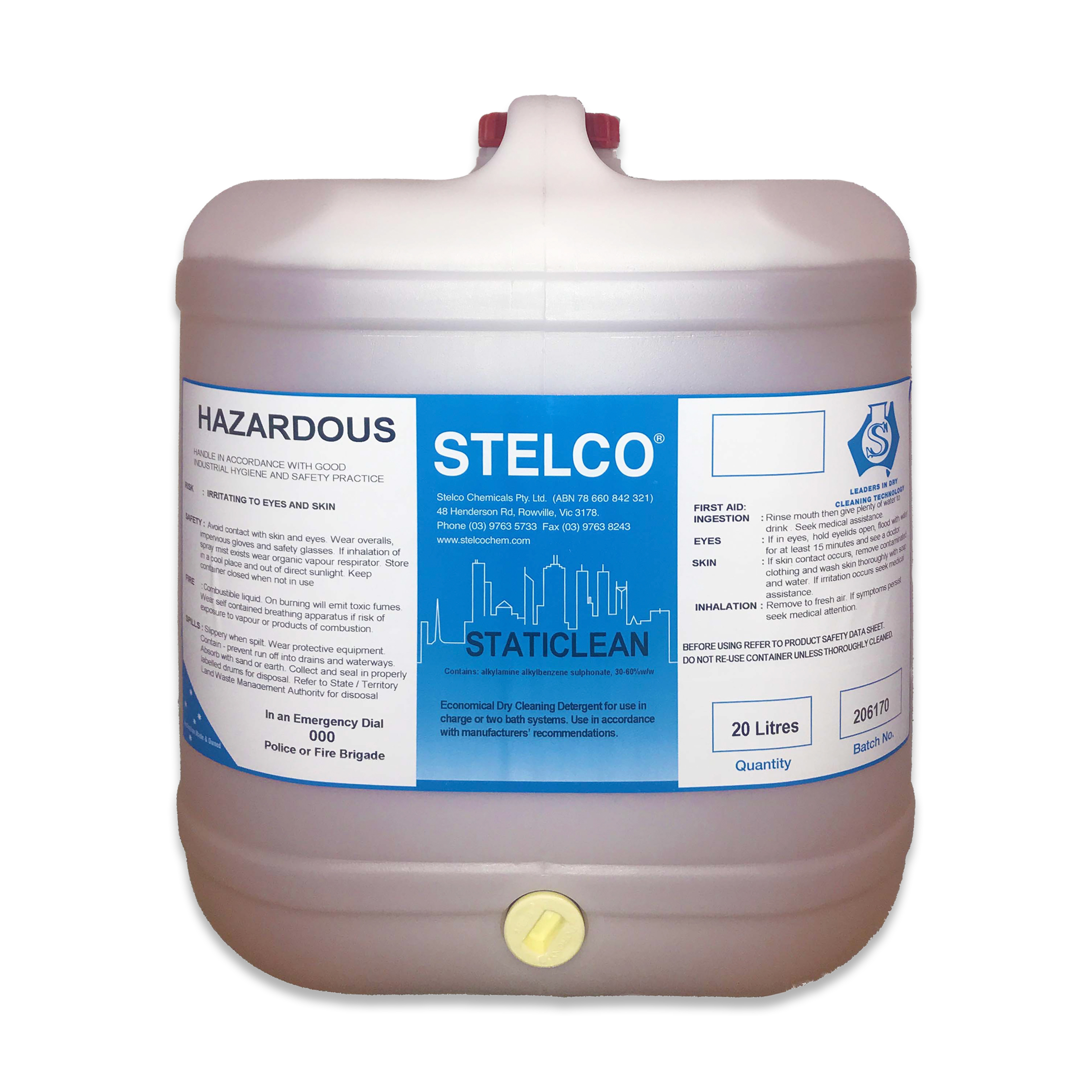 Staticlean | Detergents for Perclean® Solvents | Stelco Chemicals International